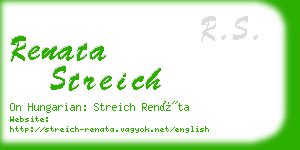 renata streich business card